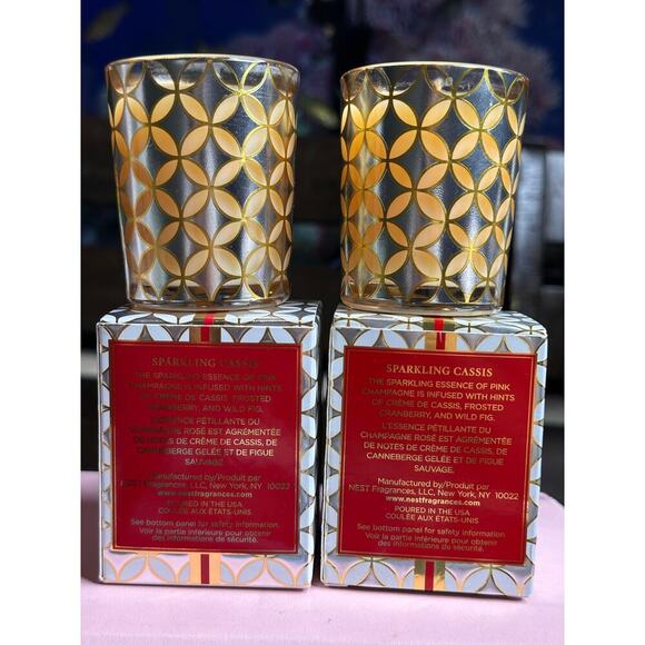 Bundle of two nest candles 2 oz each sparkling cassis - Picture 3 of 3